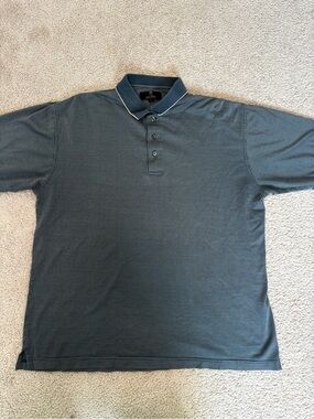 Men's Gary Player Polo Shirt in Dark Teal Blue
